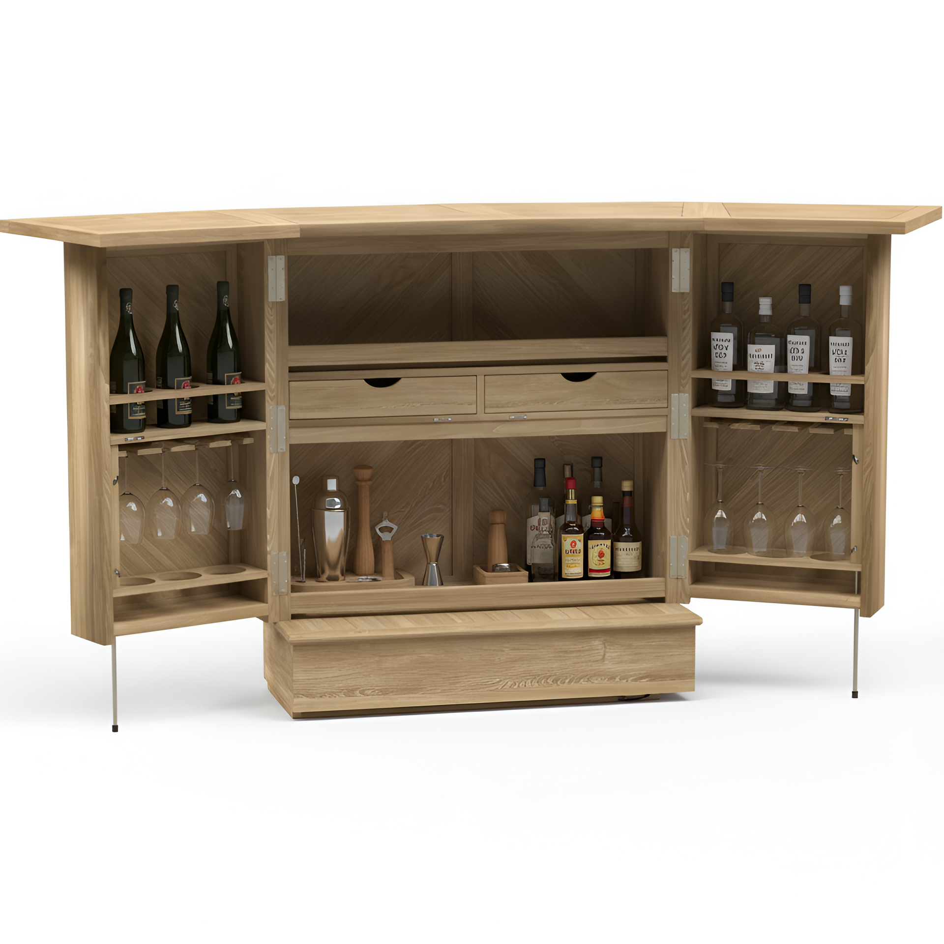Seaborne Marina™ Teak Patio Bar Set