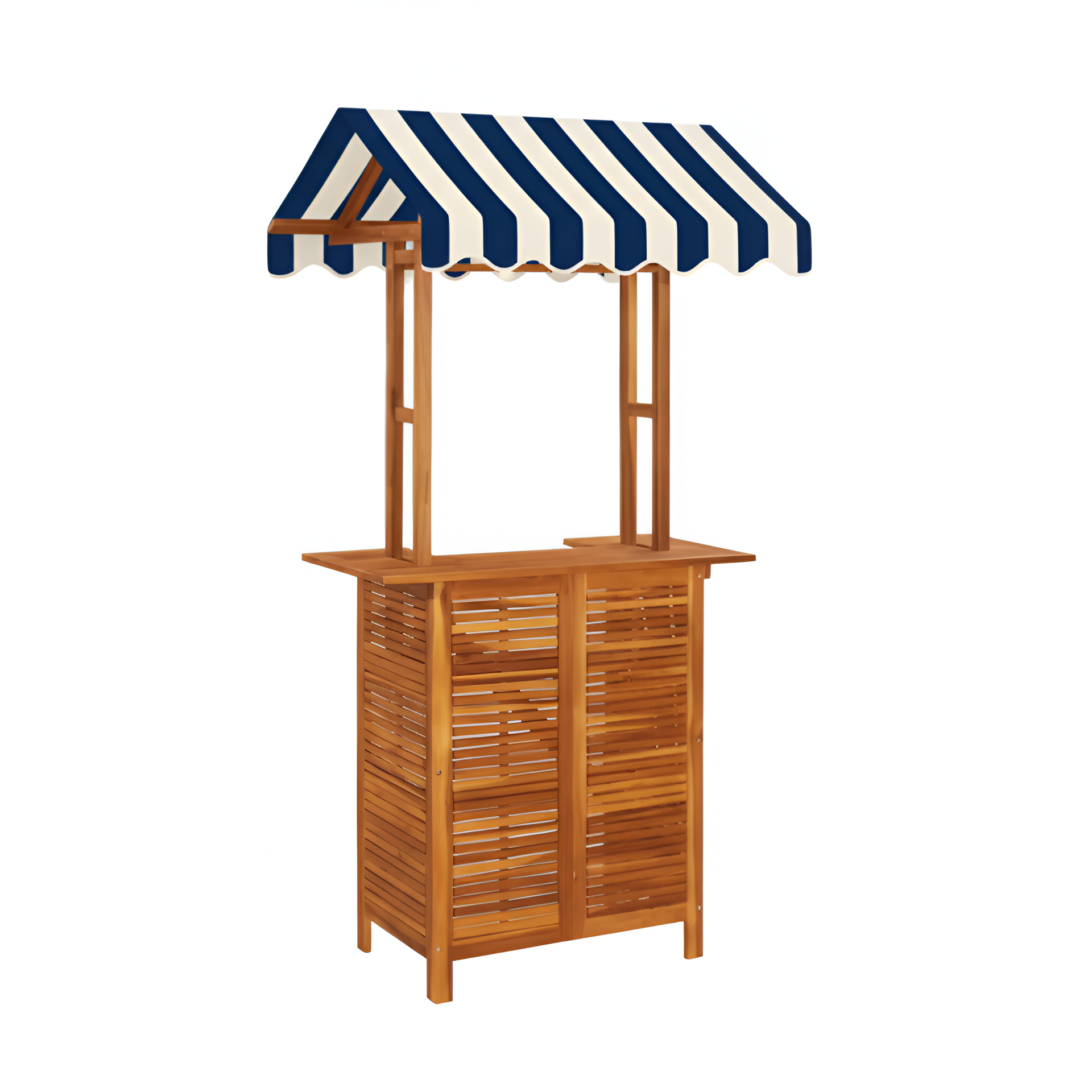Seaborne CabanaStripe™ Patio Bar with Canopy